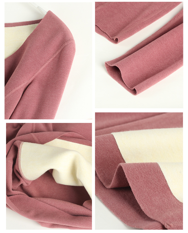 Conjunto de ropa interior térmica de acrílico de seda con calefacción para mujer al por mayor para ropa de capa base de invierno