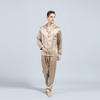 Pajamas de seda de diseño cómodo para hombres con seda de morera real pura