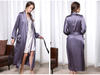 2 piezas personalizadas de longitud larga Kimono Rata Nightwear para mujeres del fabricante de ropa