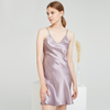 OEM Purple Silk Underdress Bias Cut Cuello en V en verano Precio barato en línea